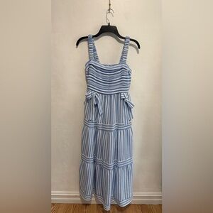 Blu Pepper Striped Beach Dress